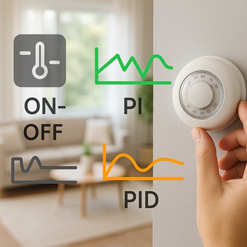 Hőmérséklet-szabályozási megoldások összehasonlítása: ON-OFF termosztátok, PI és PID vezérlés