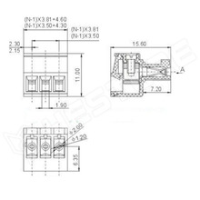 KFG-2EDGK-3.5-7P / Sorkapocs rátolható, 1,5mm2 RM3.5 7P