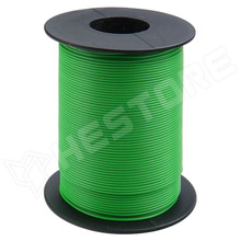 105-4-100 / Vezeték, tömör, huzal, Cu, 1 x 0.2mm2, PVC, zöld, 100m/tekercs (105-4-100 / DONAU ELEKTRONIK)