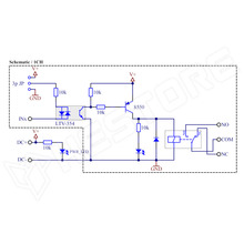 RELC-2CH-12V-UNI / 2 csatornás relé modul, 12V, opcionális vezérlés, optocsatolóval
