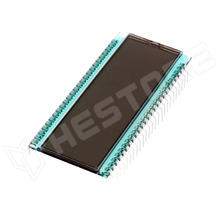LCD6,0-13 / LCD kijelző, 7 szegmenses, 6 digit, STN pozitív, 12.7mm, 69.9x30.5x1.1mm (DE-122-RS-20/6,35 / DISPLAY ELEKTRONIK)