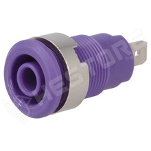 49.7044-26 / Banán aljzat, szigetelt, 4mm, 24A, 1kV, lila (49.7044-26 / STÄUBLI)