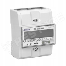 OR-WE-516 / 3 fázisú fogyasztásmérő, IP20, RS485 MODBUS RTU, DIN sínes, max. 80A (OR-WE-516 / ORNO)