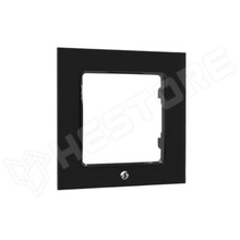 SHELLY-WF1-B / Shelly Wall Switch sorolókeret, 1-es fekete üveg előlapos (FG3800235266250 / SHELLY)