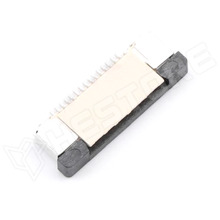 HC-FPC-0.5-15P-CSH20 / FFC, FPC csatlakozó, horizontális, fekvő, felső-kontaktos, RM0.5mm, 15pin