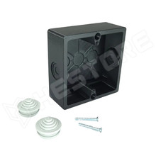 SHELLY-WALLBOX-B / Kiemelő keret villanykapcsolókhoz (85x85 mm), Shelly Wall Display-hez, Sonoff NSPanel-hez, NSPanel Pro-hoz, fekete