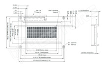 KC-1604-BB / Karakteres LCD 16x4, KÉK-FEHÉR