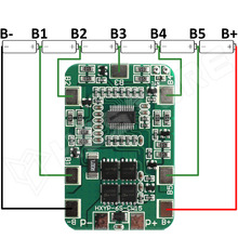 HXYP-6S-CW15 / BMS modul, 6S, 25.2V, 14A