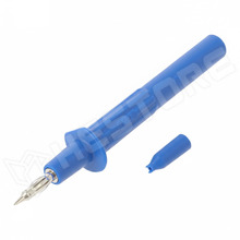 66.9112-23 / Mérőhegy, 32A, aljzat mérete: 4mm, kék (66.9112-23 / STÄUBLI)