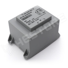 1x9V 40VA 230V / PCB transzformátor, kiöntött, EI66, 40VA, 230V AC, 9V, 4.44A (TRE-40.66309/KK / MAKRAI Elektronik)