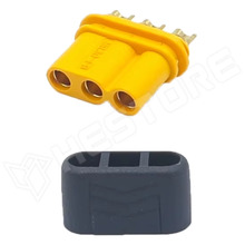 MR30-F-CF / DC tápcsatlakozó, MR30, anya, vezetékre forrasztható, 15A, 3Pin