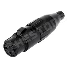 AC3FCP / XLR dugó, anya, lengő, 3 pólusú, IP40, egyenes (AC3FCP / AMPHENOL)