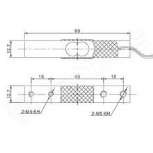 YZC-133-SCL-5 / Mérleg cella, 5kg terhelhetőség, 4-vezetékes