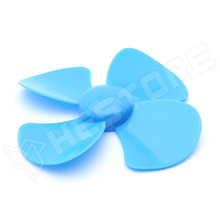 PR100-BL / Propeller DC motorhoz, 4 lapát, műanyag, átmérő: 100mm, tengely átmérő: 2mm, kék