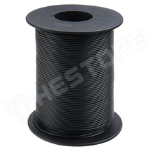 105-1-100 / Vezeték, tömör, huzal, Cu, 1 x 0.2mm2, PVC, fekete, 100m/tekercs (105-1-100 / DONAU ELEKTRONIK)