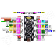 STM32F103C6T6-MS-USB-C / STM32F103C6T6 alapú fejlesztői modul, USB-C, 72MHz, 32kbytes Flash, 10kbytes RAM