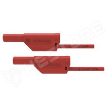 VSFK8500-2.5-150-RD / Mérőkábel, banándugó 4 mm, kétoldalas, 32A, 1kV, 1.5m, piros (VSFK 8500 / 2.5 / 150 / RT / SCHÜTZINGER)