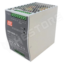 DDR-480B-12 / Tápegység, állandó feszültségű, buck, kimenet: 12V DC, 33,4A, 400.8W, bemenet: 16,8...33,6V DC, DIN sínre, izolálst, step-down (DDR-480B-12 / MEAN WELL)