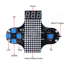 4IN1-ERGO-TETRIS / 4 az 1-ben retro játékkonzol építőkészlet, Tetris / Snake / Racing / Plane, ergonomikus dizájn