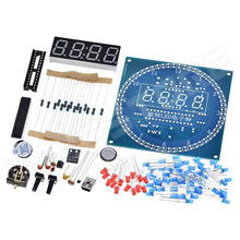 HT-0101 / Digitális óra KIT, LED-es analóg másodperc mutatóval, fényérzékelő, hőmérő, ébresztő funkcióval