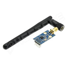 CC1101M-LA / CC1101 alapú vezeték nélküli adó-vevő modul, 433MHz, hosszú SMA antenna