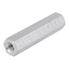 DR127X50 / Menetes távtartó hüvely, BB típus, hatszögletű, M4, cinkezett acél, 50mm (127X50 / DREMEC)