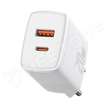 CCXJ-B02 / Tápegység, impulzusos, PD, QC, 5V DC, 9V DC, 12V DC, max. 3A / 20W, USB-A, USB-C (BASEUS)