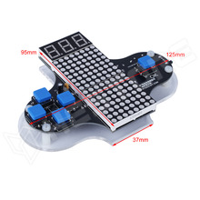 4IN1-ERGO-TETRIS / 4 az 1-ben retro játékkonzol építőkészlet, Tetris / Snake / Racing / Plane, ergonomikus dizájn