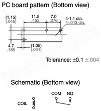 ALDP124 / Relé, elektromágneses, SPST-NO, 24VDC; 5A/277VAC; 2,88kΩ (ALDP124 / PANASONIC)