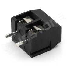 MX5-2P-BK / PCB sorkapocs, 90 fokos, 5mm, 2 pólusú, fekete