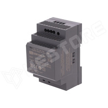 DDR-60G-24 / Tápegység, DC-DC konverter, Be: 9...36V DC, Ki: 24V DC, állítható ±10%, 2.5A, 60W, DIN sínre (DDR-60G-24 / MEAN WELL)