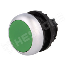 M22-DR-G / Nyomókapcsoló, reteszelt, lapos, 22mm, IP67, zöld (M22-DR-G / 216619 / EATON ELECTRIC)