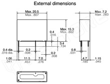 ALDP124 / Relé, elektromágneses, SPST-NO, 24VDC; 5A/277VAC; 2,88kΩ (ALDP124 / PANASONIC)