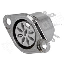 630-0800 / Csatlakozó aljzat, anya, DIN, 8pin, 270°, 34V, 2A (630-0800 / DELTRON)