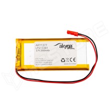 AKY1377-LP613381 / Akkumulátor, Li-Po, 3.7V, 2100mAh, 6.1 x 33 x 81mm, védőáramkörrel (AKY1377 / AKYGA BATTERY)