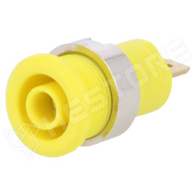 49.7044-24 / Banán aljzat, szigetelt, 4mm, 24A, 1kV, sárga (49.7044-24 / STÄUBLI)