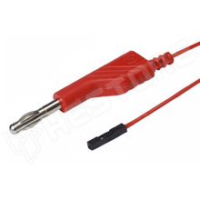 934160101 / Mérőkábel, tengelyes 4mm hüvellyel, 60V DC, 3A, 1m, piros (934160101 / HIRSCHMANN T&M)
