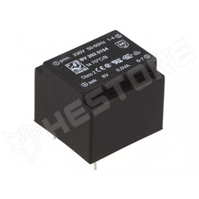 1x6V 0,5VA 230V / PCB transzformátor, kiöntött, EE20/6, 0.5VA, 230V AC, 6V, 83mA (BV 202 0154 / HAHN)