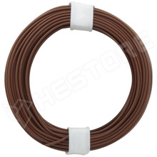 105-8 / Vezeték, tömör, huzal, Cu, 1 x 0.2mm2, PVC, barna, 10m/tekercs (105-8 / DONAU ELEKTRONIK)