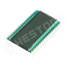 LCD4,0-13 / LCD kijelző, 7 szegmenses, 4 digit, STN pozitív, 12.7mm, 50.8x30.5x1.1mm (DE-119-RS-20/7,5 / DISPLAY ELEKTRONIK)
