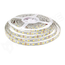 KFL5050-WW-60-IP65-12V / LED szalag, SMD5050, meleg fehér, 12V DC, 60 LED/m, IP65, szilikon bevonat