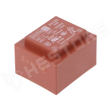 1x12V 3,2VA 230V / PCB transzformátor, kiöntött, EI38, 3.2VA, 230V AC, 12V, 267mA (44195 / MYRRA)
