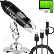 MDM-1600X / USB digitális mikroszkóp kamera, 1...1600x, világítással, USB, USB-C