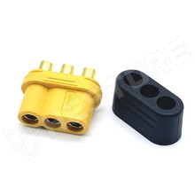 MR60-F-CF / DC tápcsatlakozó, MR60, anya, vezetékre forrasztható, 30A, 3Pin