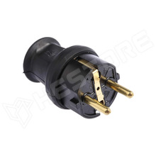 KOPP-179716005 / Lengő dugó, dugvilla, egyenes, CEE 7/7 (E+F), 250V, 16A, IP44, 1.5mm2 (Kopp)