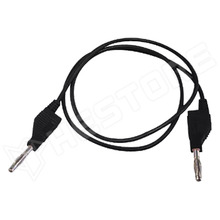 TLM8B / Mérőkábel, banándugó 4mm, kétoldalas, 30V AC, 3A, 1m, fekete (TLM8B / VELLEMAN)