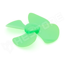 PR80-GN / Propeller DC motorhoz, 4 lapát, műanyag, átmérő: 80mm, tengely átmérő: 2mm, zöld