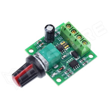 DCMOTPWM-1.8-12V-2A / DC motor fordulatszám szabályzó, PWM, kapcsolós potenciométer, 1.8...12V, 2A
