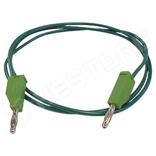 TLM8G / Mérőkábel, banándugó 4mm, kétoldalas, 30V AC, 3A, 1m, zöld (TLM8G / VELLEMAN)