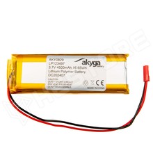 AKY0829-LP123497 / Akkumulátor, Li-Po, 3.7V, 4500mAh, 12 x 34 x 97mm, védőáramkörrel (AKY0829 / AKYGA BATTERY)